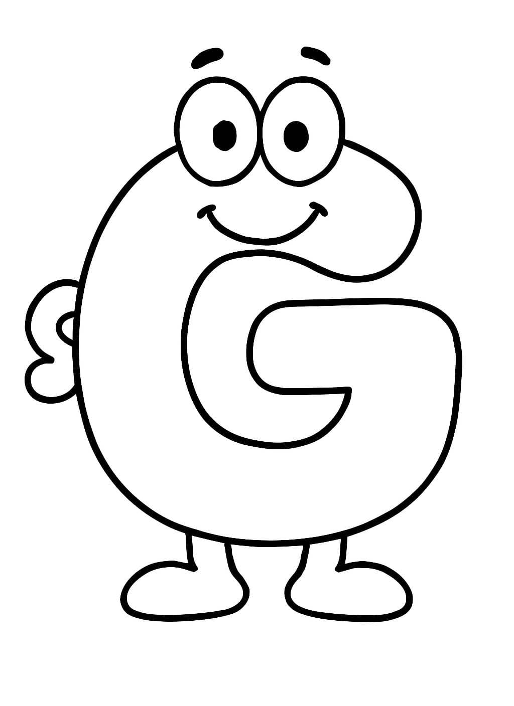 Tekenen Letter G gratis basis