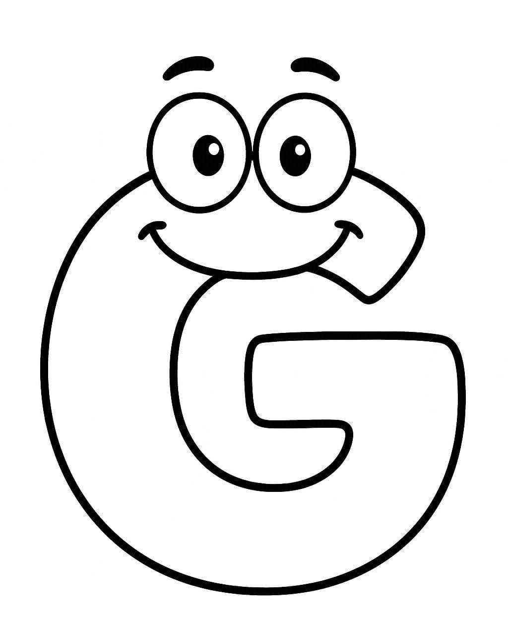 Tekenen Letter G gratis eenvoudig