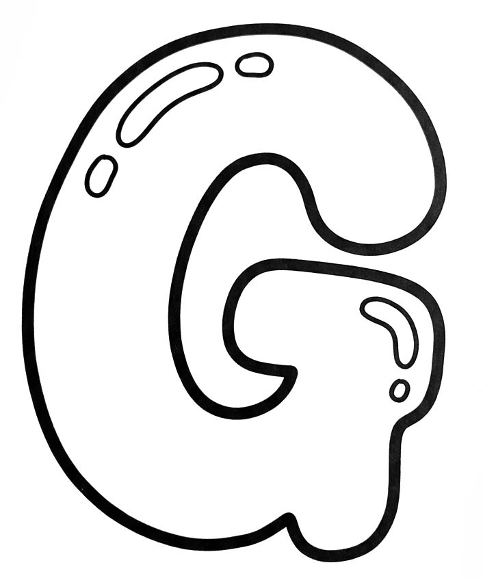Tekenen Letter G simpel
