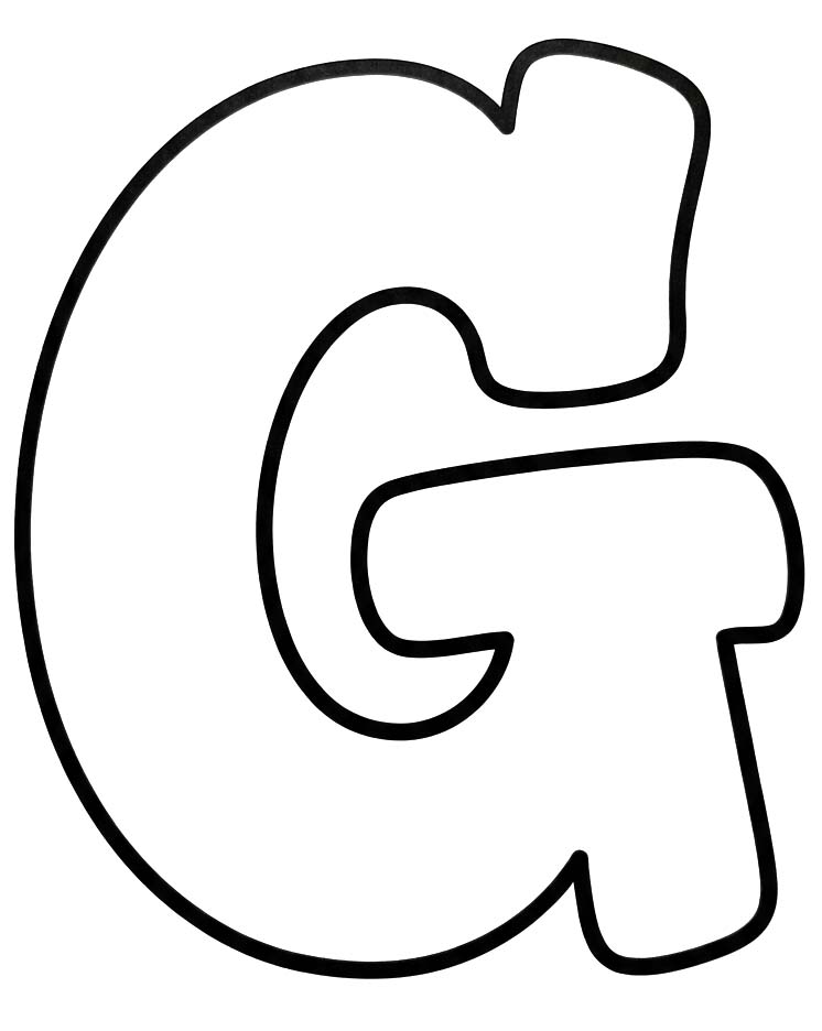 Tekenen Letter G voor kinderen