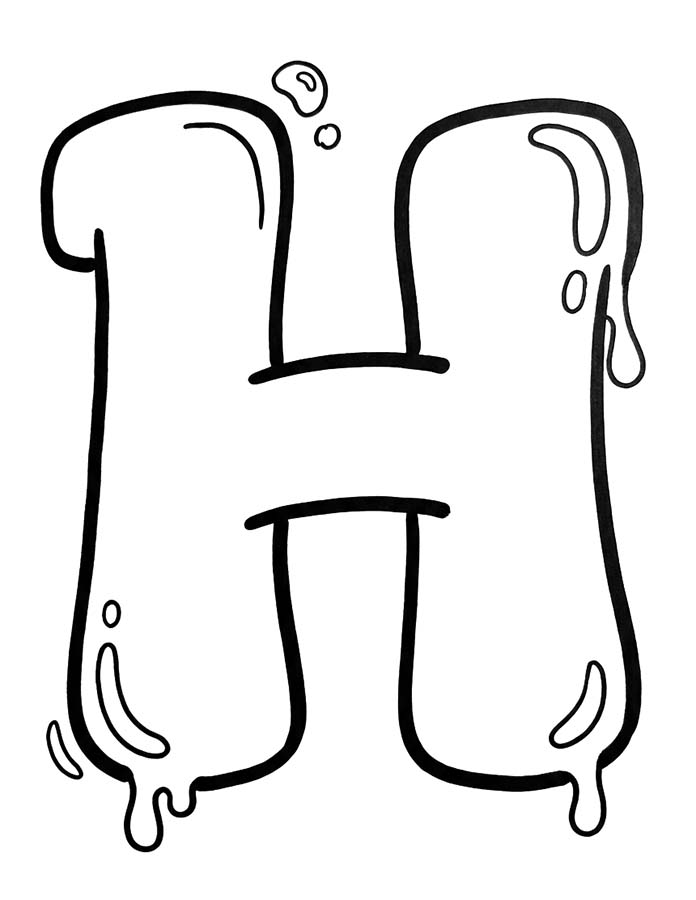 Tekenen Letter H