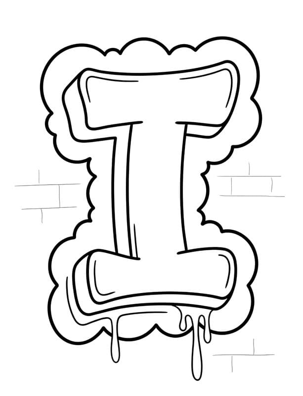 Tekenen Letter I eenvoudig