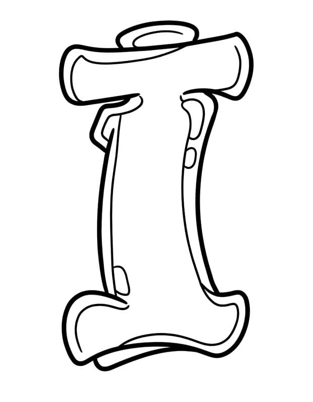 Tekenen Letter I simpel