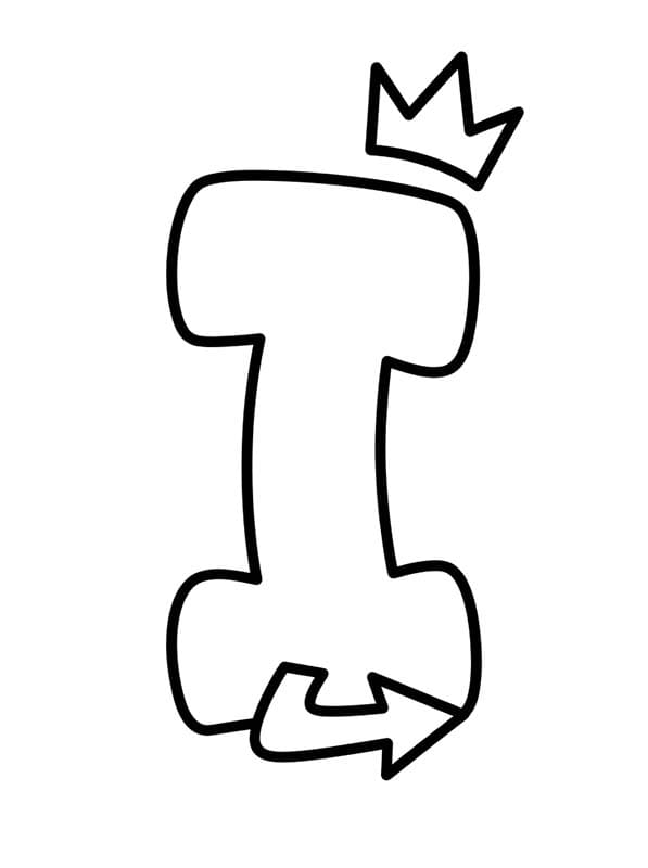 Tekenen Letter I voor kinderen