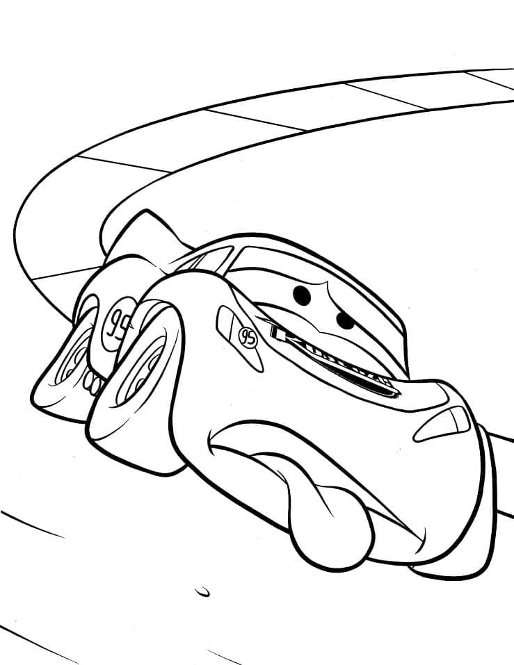 Tekenen Lightning Mcqueen eenvoudig