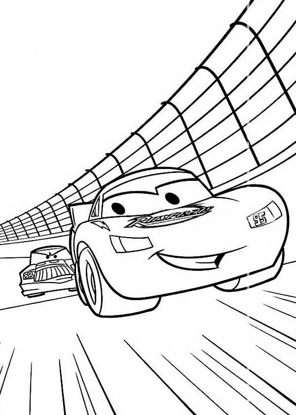 Tekenen Lightning Mcqueen voor kinderen