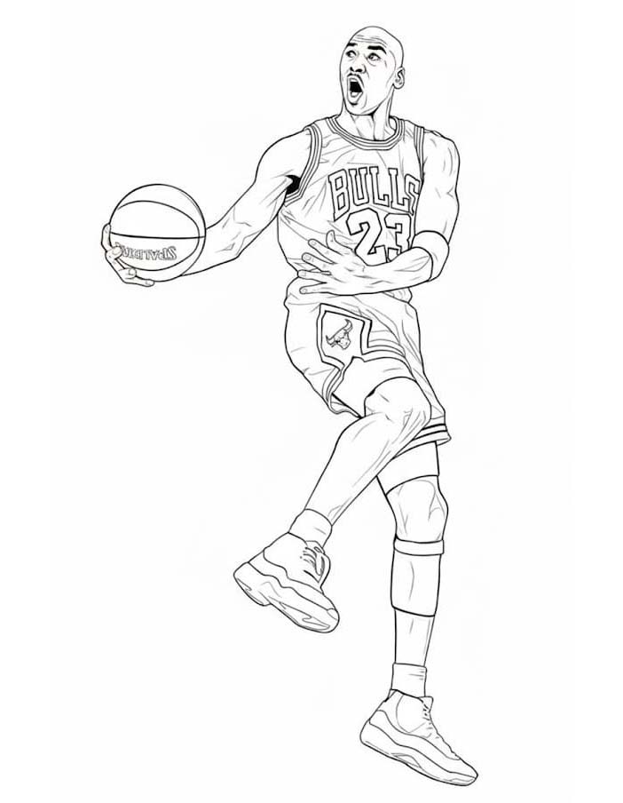 Tekenen Michael Jordan eenvoudig