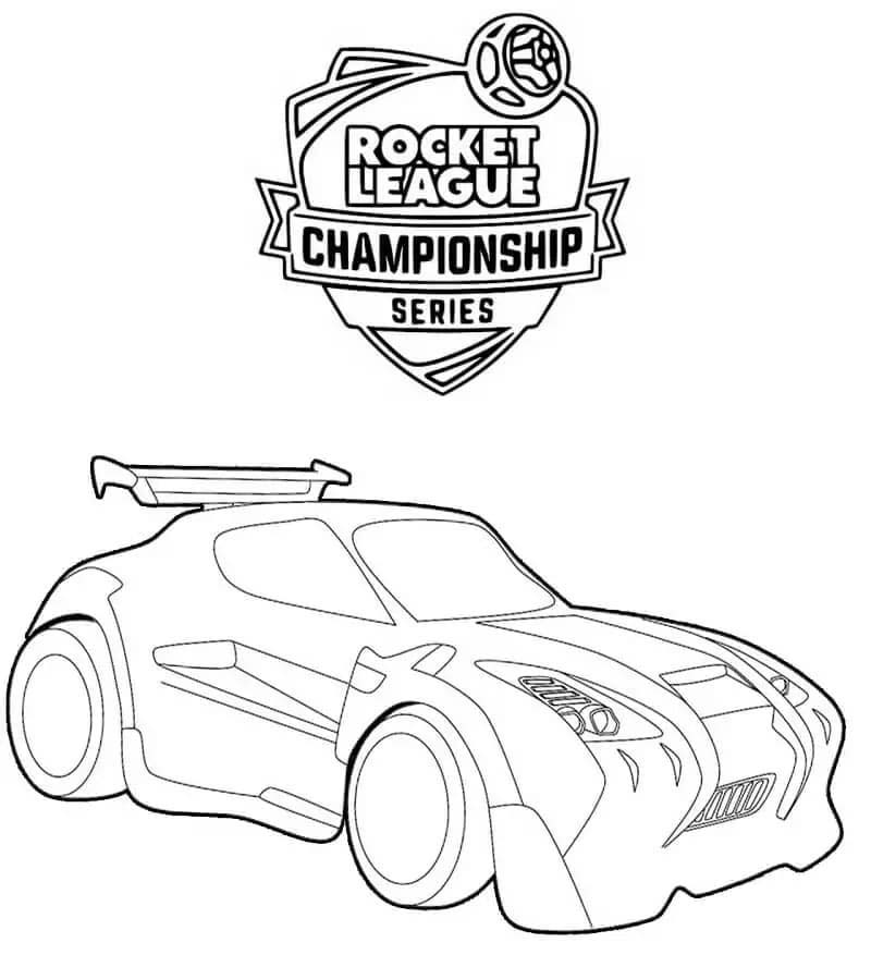 Tekenen Rocket League afdrukbaar basis