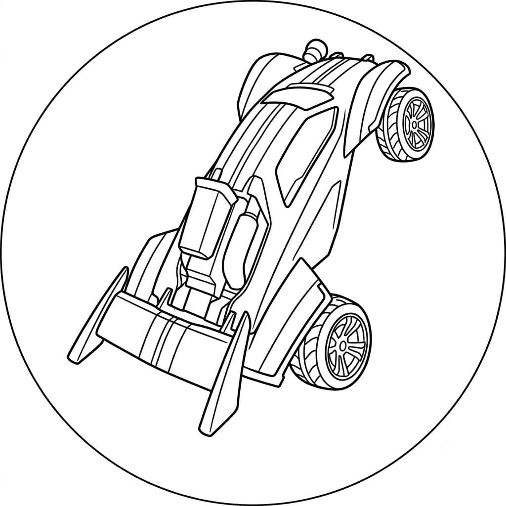 Tekenen Rocket League afdrukbaar