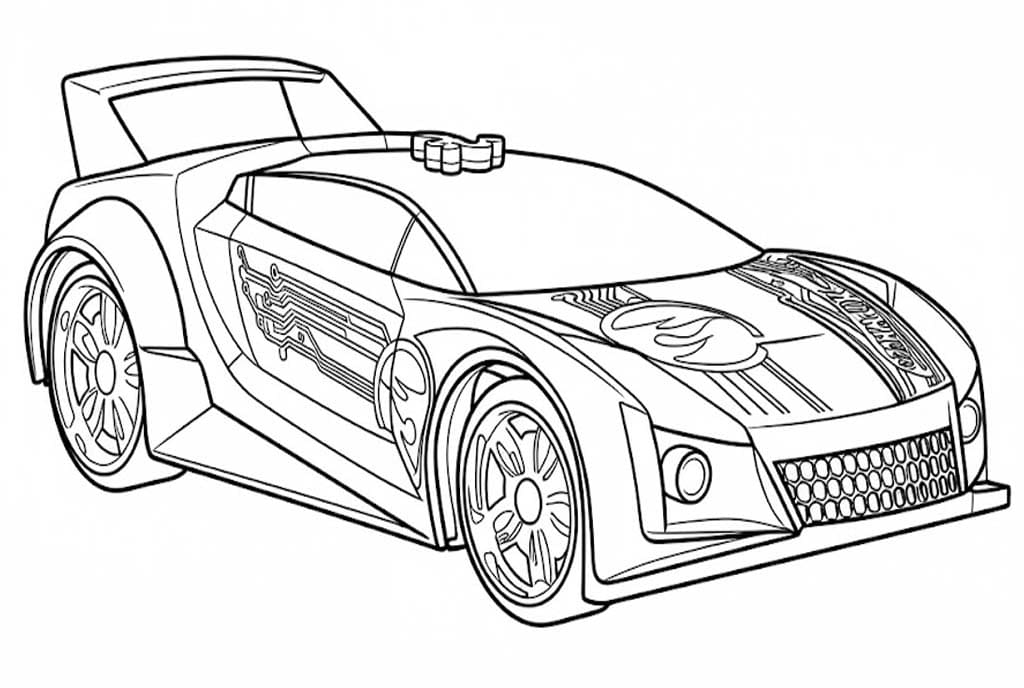 Tekenen Rocket League gratis afdrukbaar basis