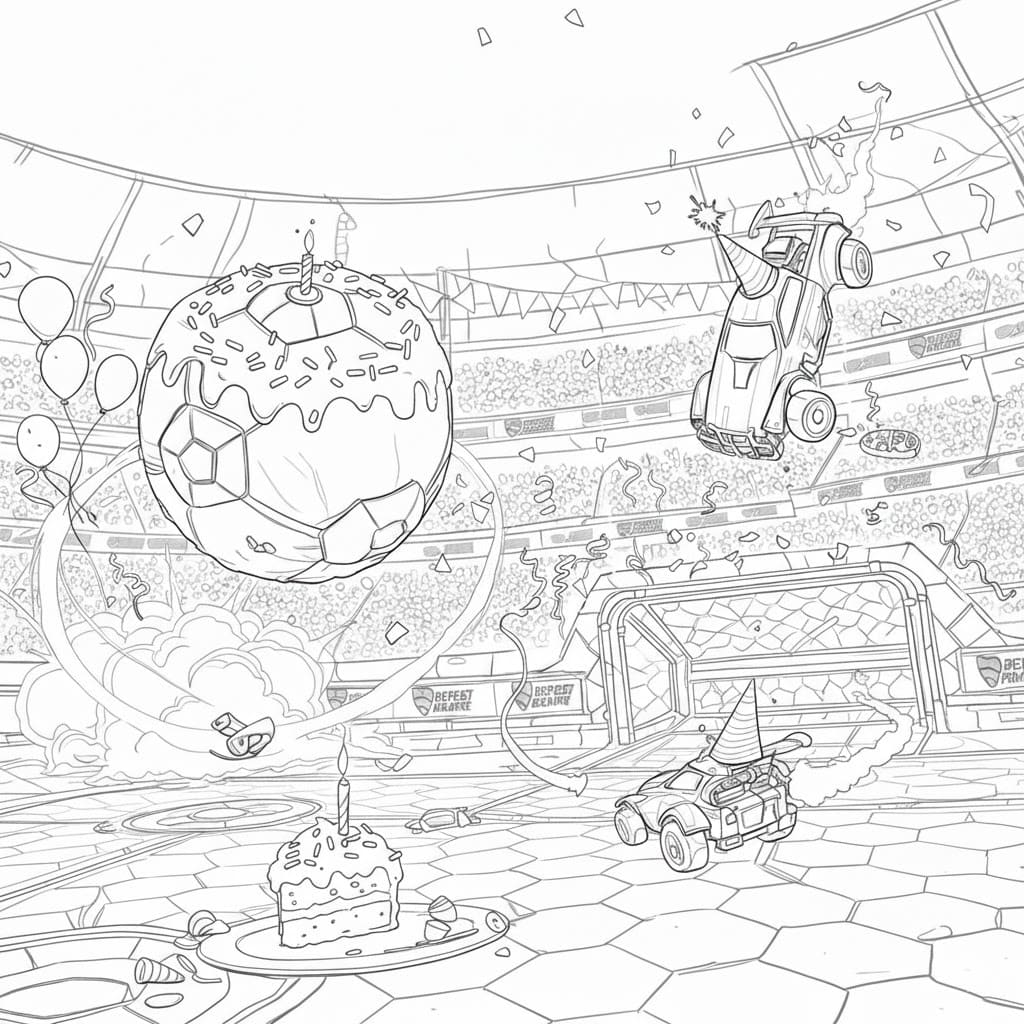 Tekenen Rocket League gratis basis