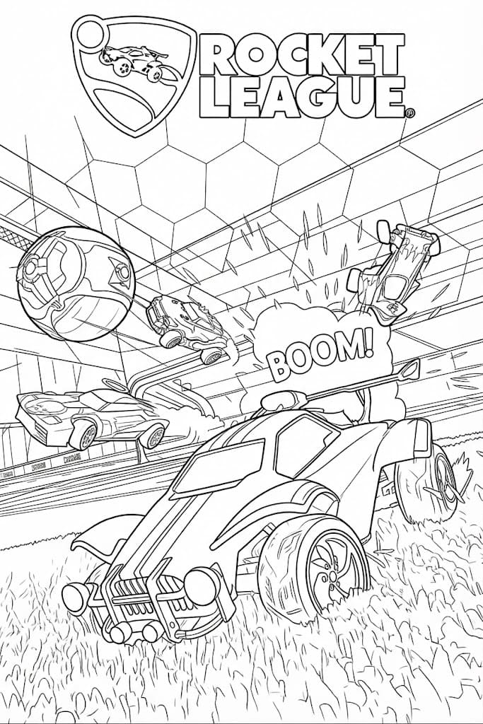Tekenen Rocket League voor kinderen