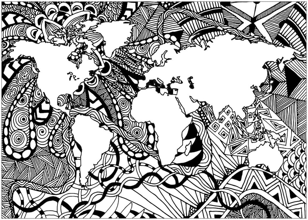 Tekenen Zentangle afdrukbaar