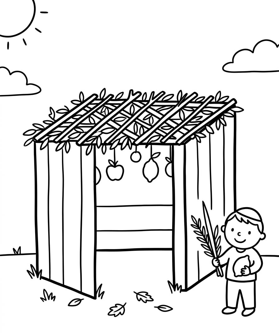 Tekening Soekot gratis afdrukbaar