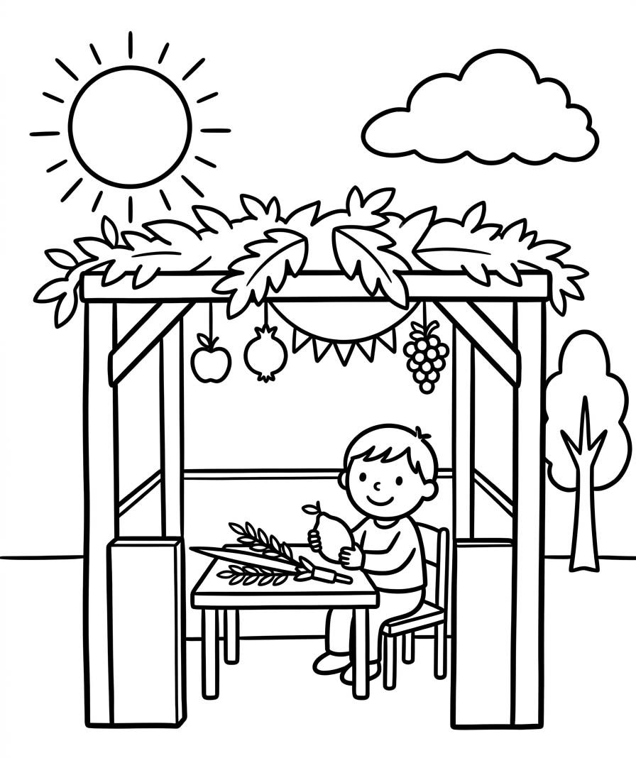 Tekening Soekot gratis