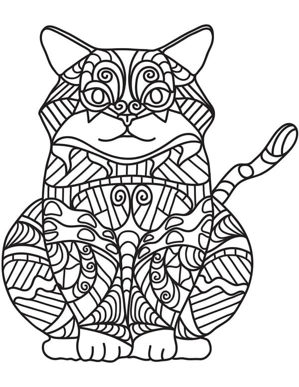 Zentangle afdrukbaar