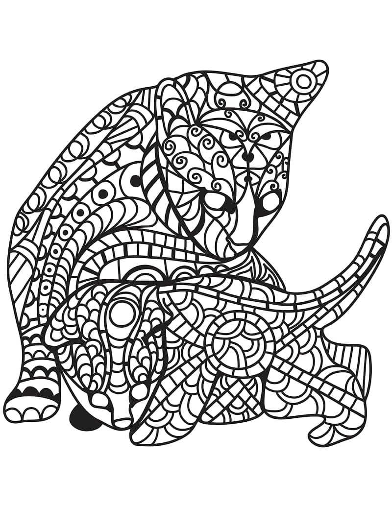 Zentangle gratis afdrukbaar eenvoudig