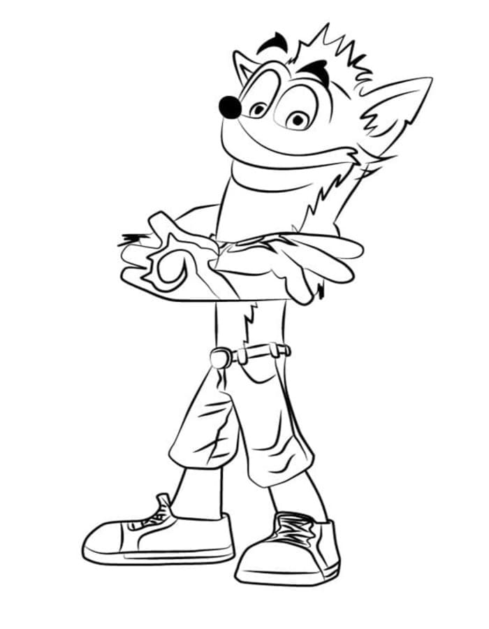 Afbeelding Crash Bandicoot printbaar
