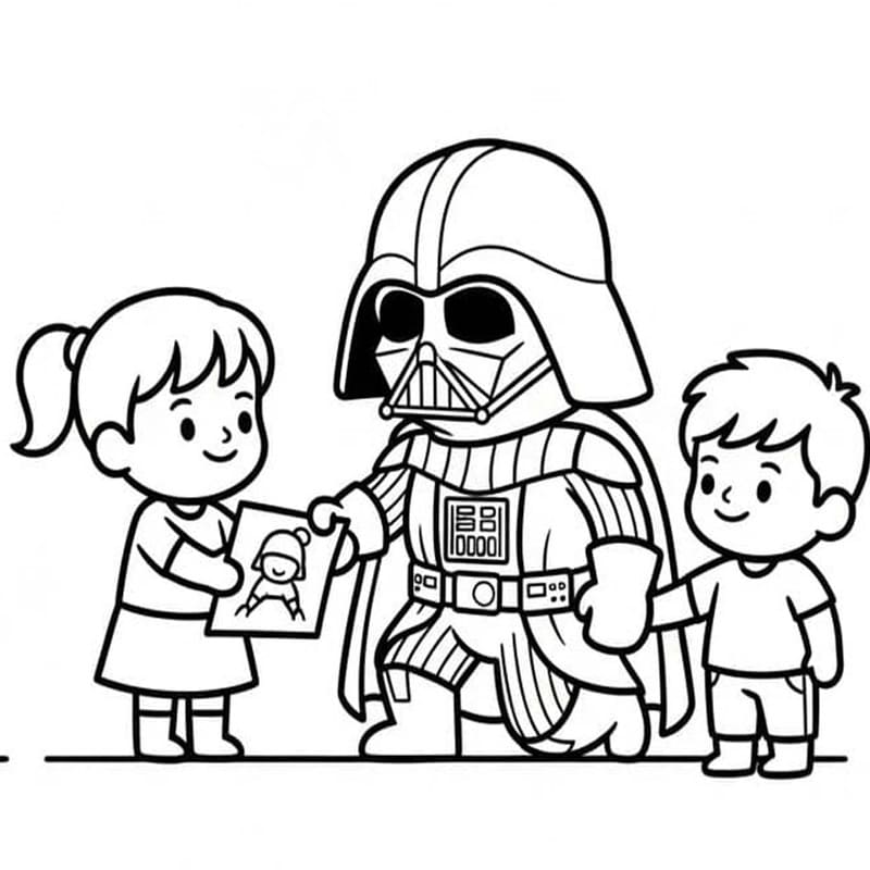 Afbeelding Darth Vader afdrukbaar