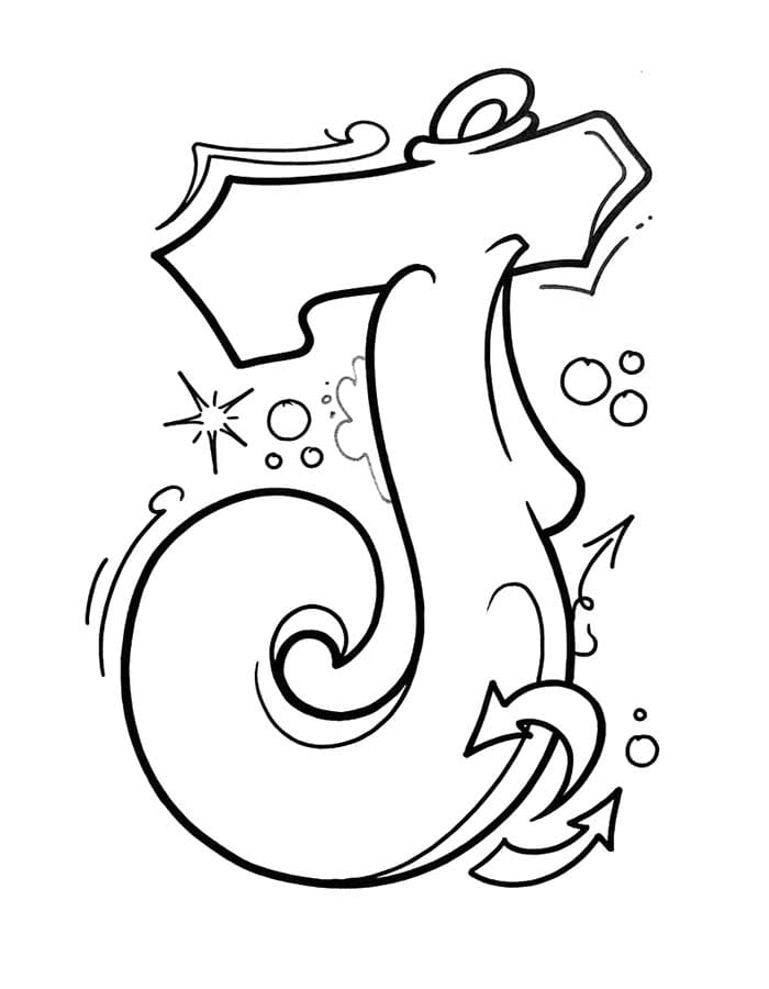 Afbeelding Letter J gratis