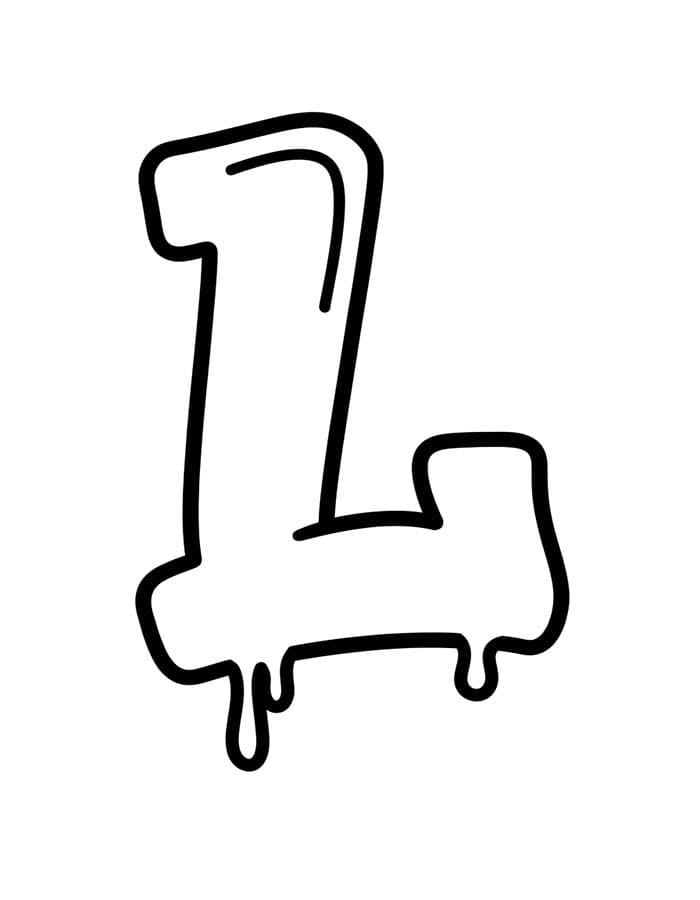 Afbeelding Letter L printbaar