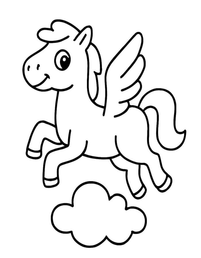 Afbeelding Pegasus afdrukbaar