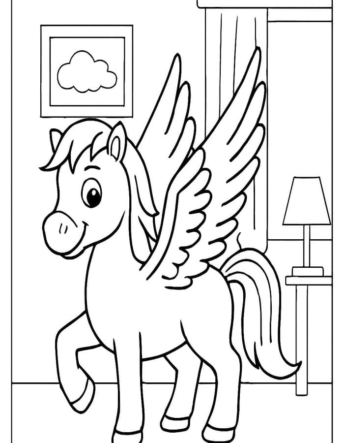 Afbeelding Pegasus printbaar