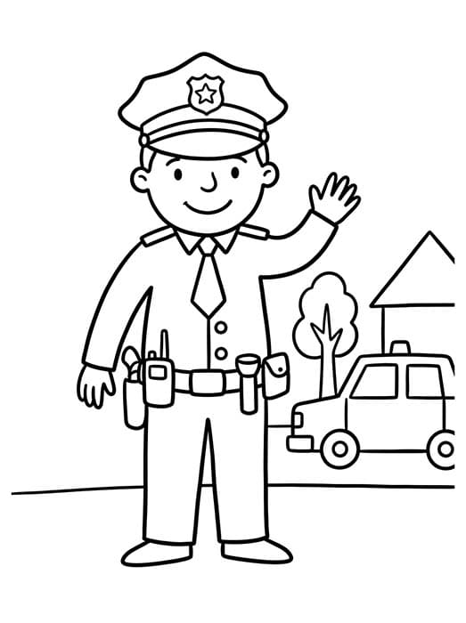 Afbeelding Politie afdrukbaar
