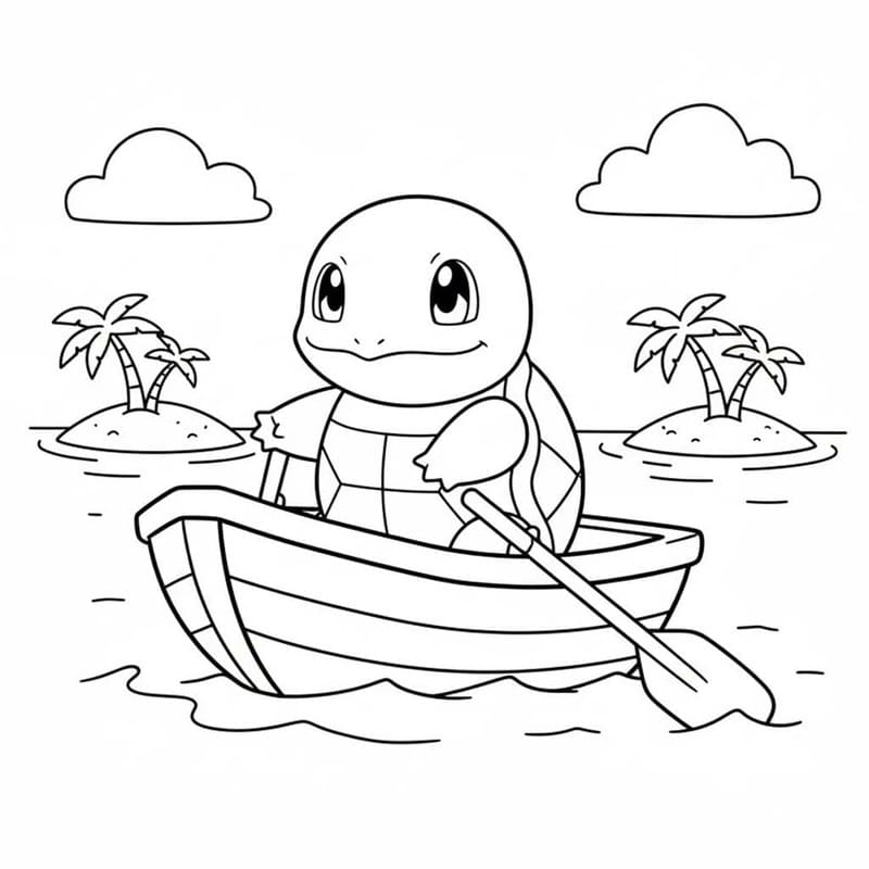 Afbeelding Squirtle afdrukbaar