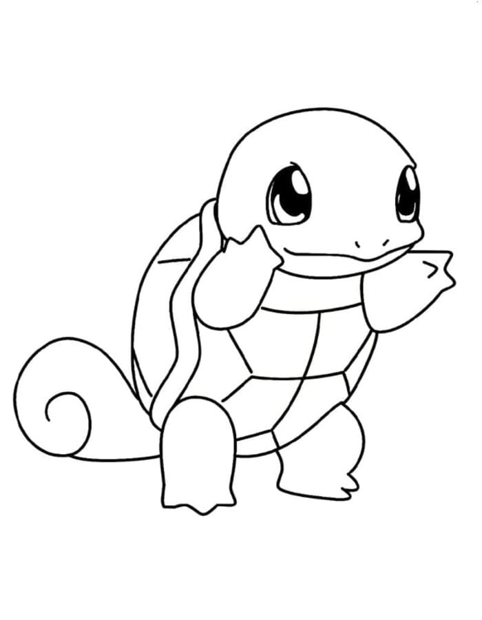 Afbeelding Squirtle gratis afdrukbaar