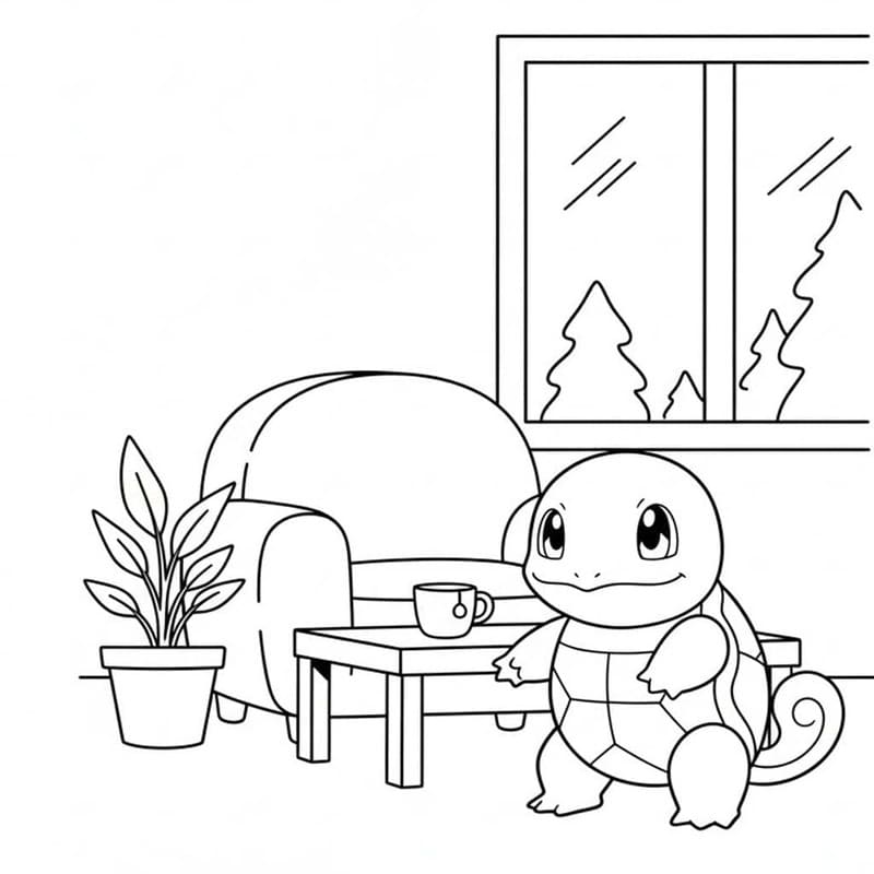 Afbeelding Squirtle printbaar