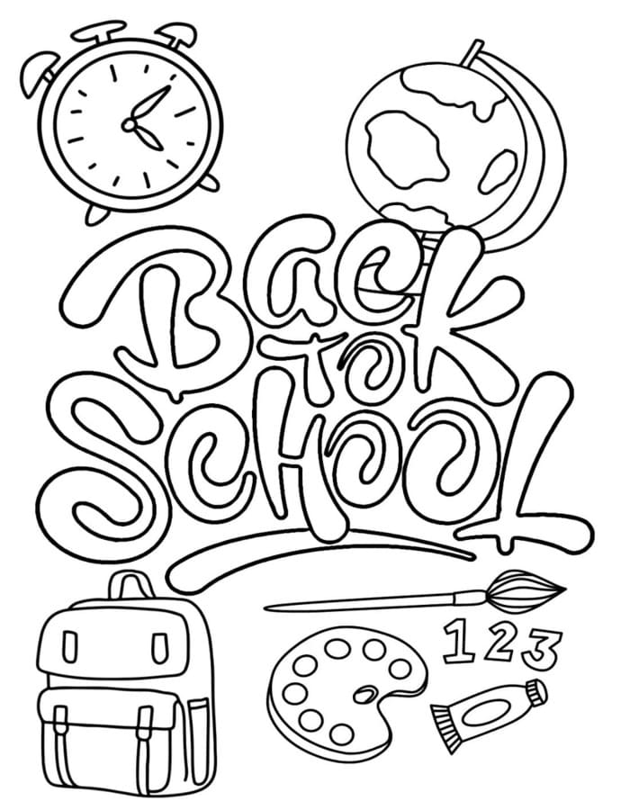 Afbeelding Terug naar school gratis afdrukbaar