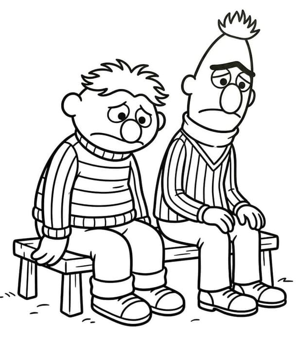 Bert en Ernie afdrukbaar basis