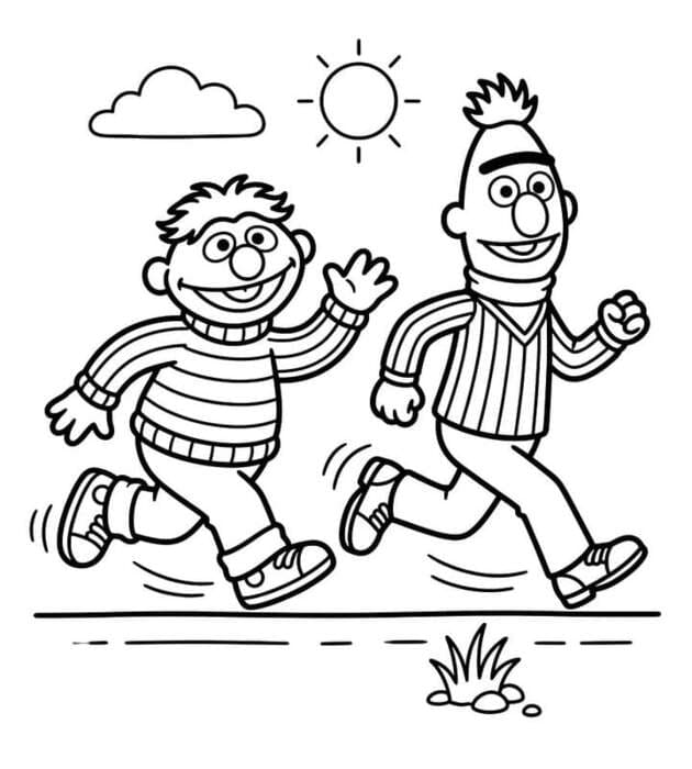 Bert en Ernie afdrukbaar