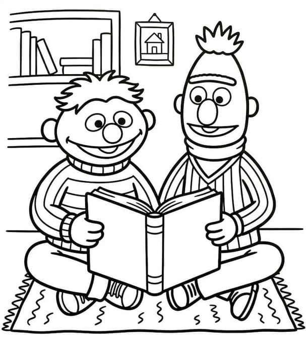 Bert en Ernie gratis afdrukbaar