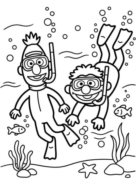 Bert en Ernie gratis simpel