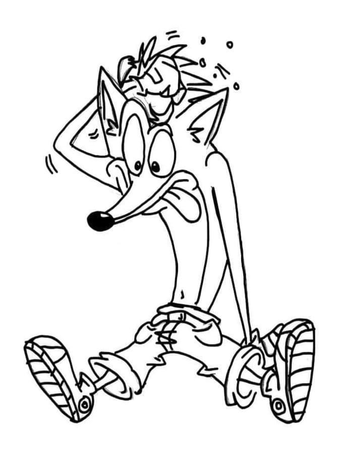 Crash Bandicoot gratis afdrukbaar