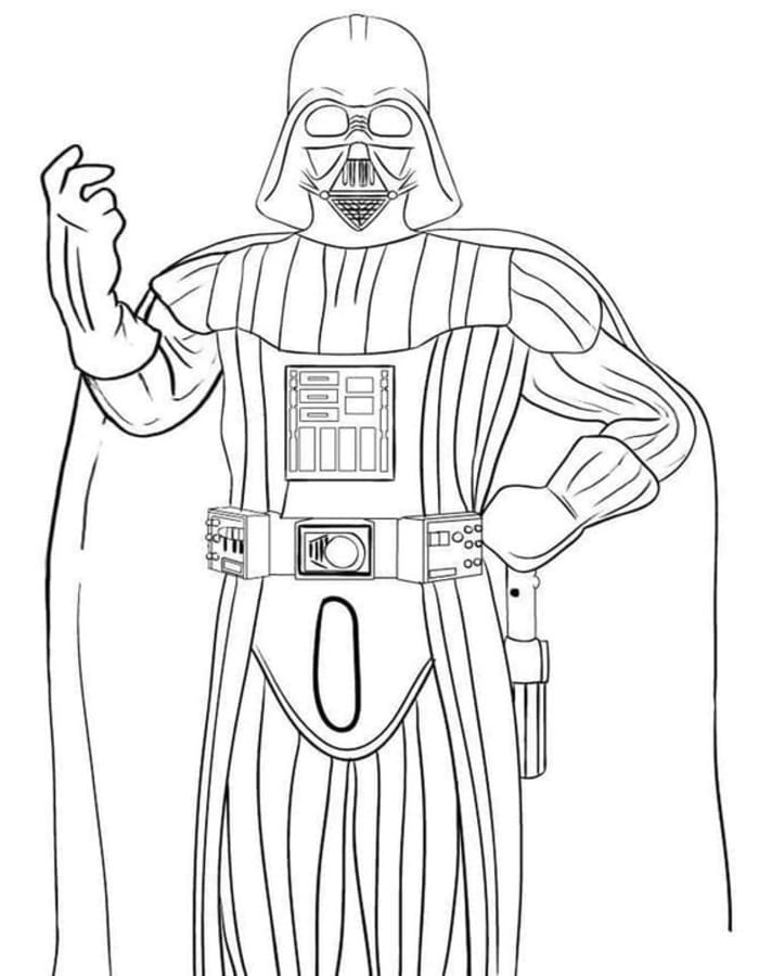 Darth Vader afdrukbaar simpel