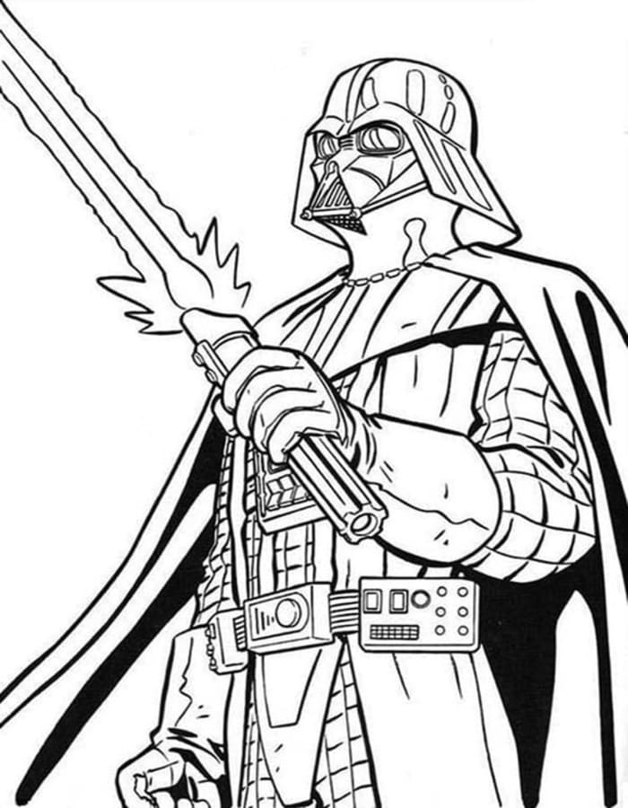 Darth Vader afdrukbaar voor kinderen