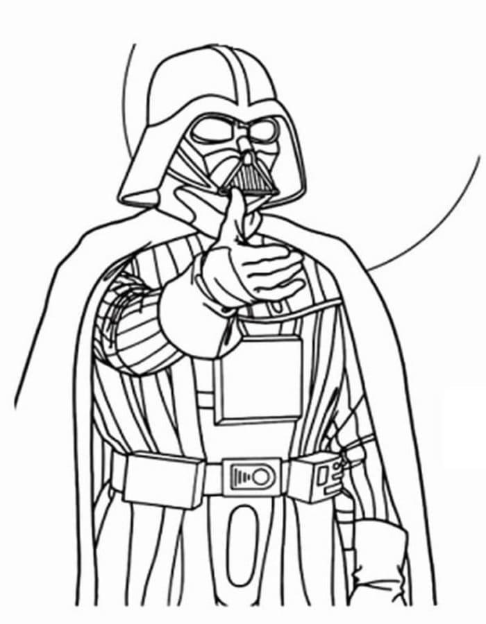 Darth Vader gratis afdrukbaar basis