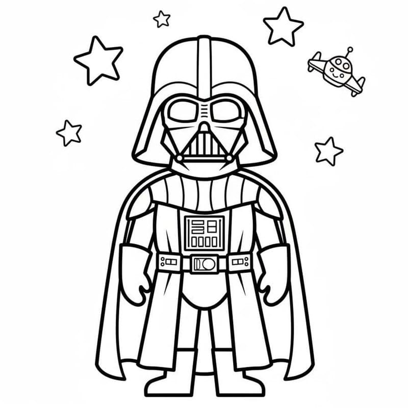 Darth Vader gratis afdrukbaar eenvoudig