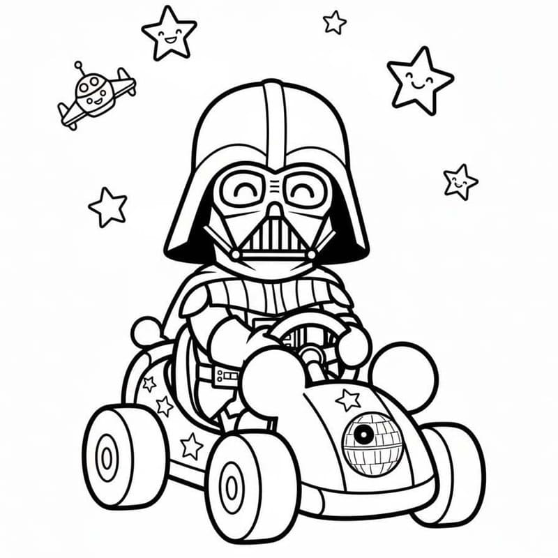 Darth Vader gratis afdrukbaar simpel
