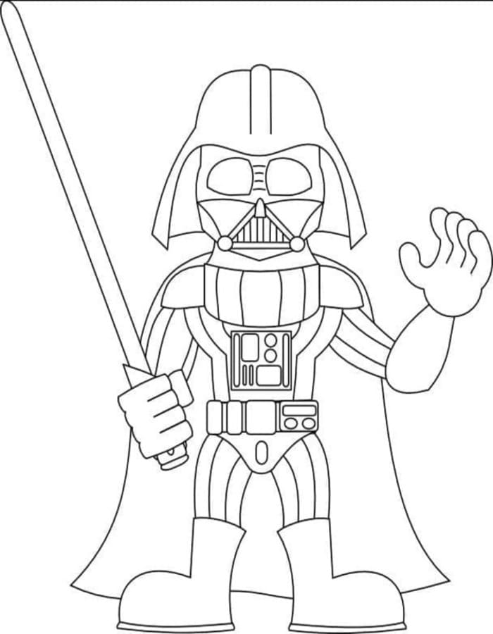 Darth Vader gratis afdrukbaar voor kinderen