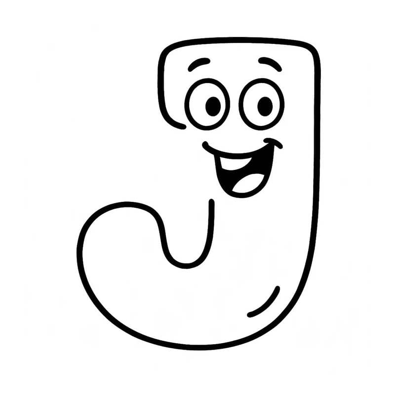Letter J gratis