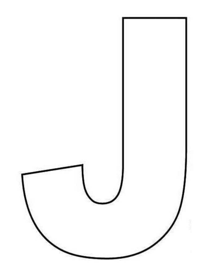 Letter J gratis voor kinderen