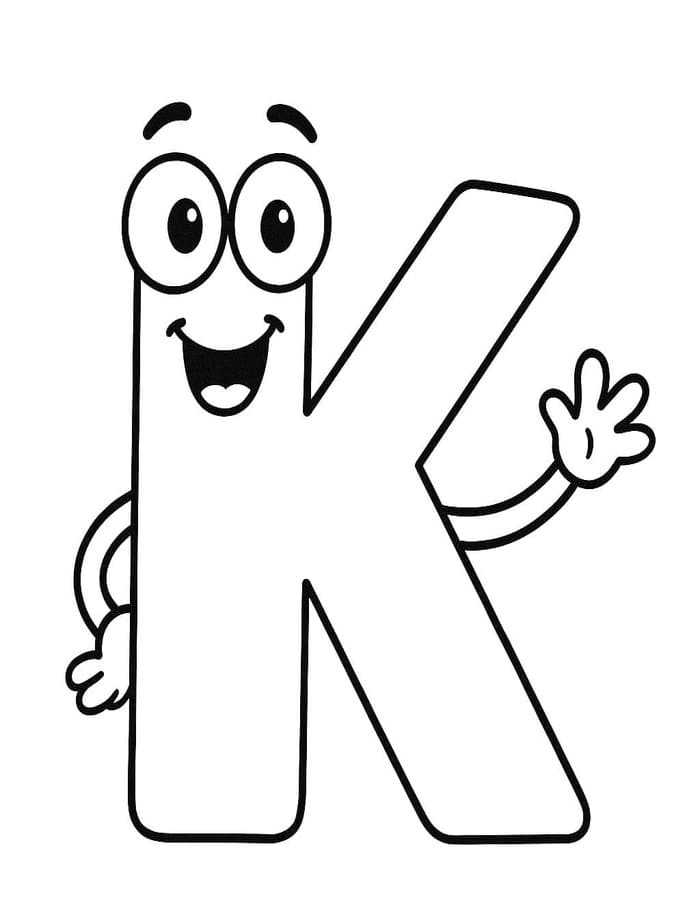 Letter K voor kinderen