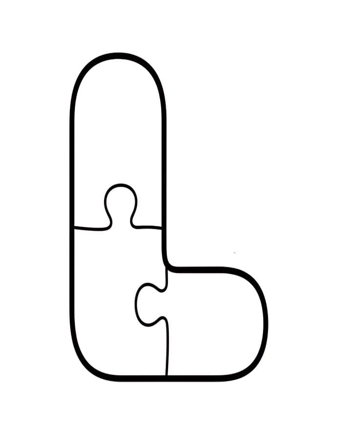 Letter L gratis afdrukbaar