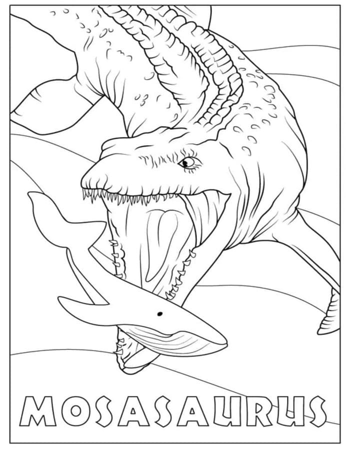 Mosasaurus afdrukbaar