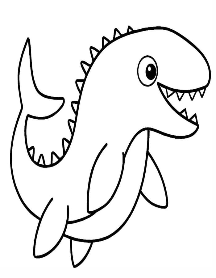 Mosasaurus gratis afdrukbaar
