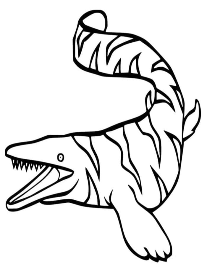 Mosasaurus gratis afdrukbaar voor kinderen